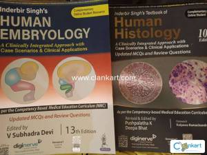 MBBS 1st year Histology & Embryology textbooks