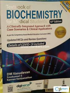 Vasudevan Biochemistry unused textbook