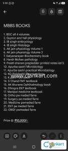 MBBS BOOKS for sale