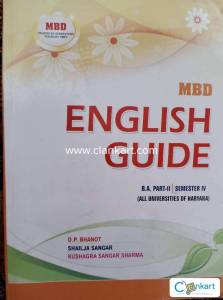MBD ENGLISH GUIDE BA.PART-II  SEMESTER-IV