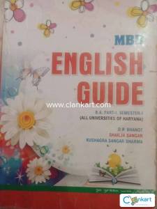 MBD ENGLISH GUIDE B.A PART-I SEMESTER-I