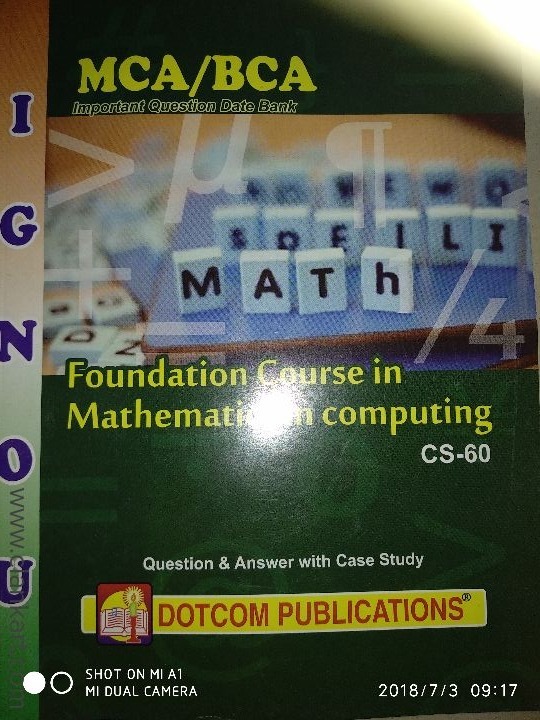 MCA IGNOU DOTCOM BOOKS
