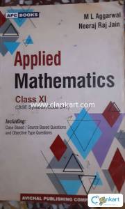 ML AGGARWAL APPLIED MATHEMATICS for class 12
