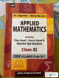 ML Aggarwal Applied mathematics Class XI