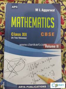 ML Aggarwal CBSE Class 12,Volume 2