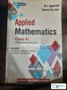ML aggarwal applied maths class 11