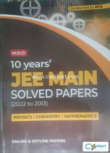 MTG 10 years' JEE MAIN SOLVED PAPERS(2022 to 2013) PCM