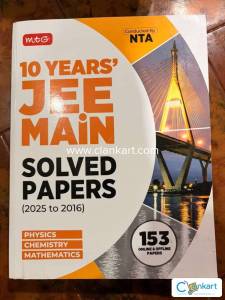 MTG 10 years JEE MAINS SOLVED PAPER