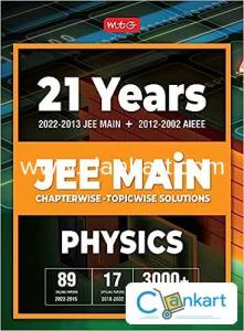 MTG 21 Years JEE MAIN Previous Years Solved Papers for Physics