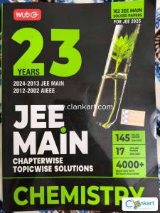 MTG 23 Years JEE MAIN (CHEMISTRY) Chapterwise  (2024-2002) solutions.