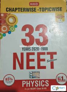 MTG 33 YEARS 2020-1988 PYQ NEET SET OF 3 PHYSICS, CHEMISTRY, BIOLOGY