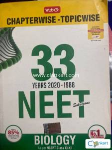 MTG 33 years PYQS NEET BIOLOGY CHAPTERWISE TOPICWISE