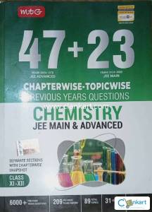 MTG 47+23 Years Chapterwise Topicwise Chemistry for JEE Mains + Adv