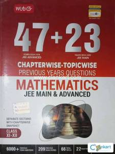 MTG 47+23 Years Chapterwise Topicwise Mathematics for JEE Mains + Adv