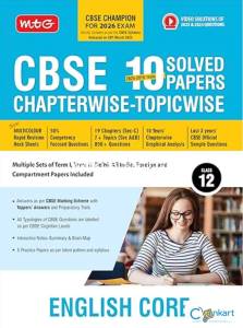 MTG CBSE Class 12 English Core 10 Years Solved Papers