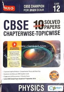 MTG Class 12 Physics PYQ  10 Years  Chapterwise & Topicwise  CBSE