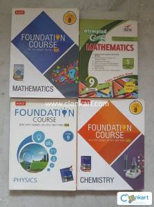 MTG Foundation Course Class 9 PCM + Disha Olympiad Math (4 Books)