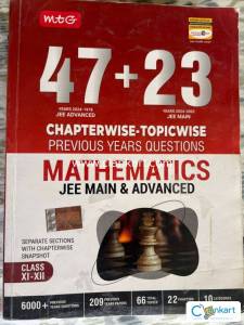 MTG MATHEMATIC Chapterwise Previous Year Questions JEE MAIN + Advanced
