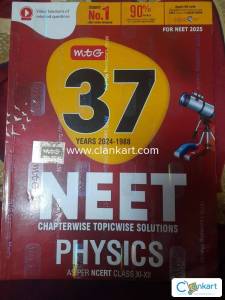 MTG NEET 37 years PYQ books (biology, physics and chemistry)