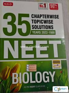 MTG NEET Biology 35 Yrs Chapter wise Topic wise solutions
