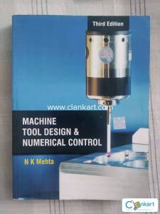 Machine Tools Design & Numerical Control by N K Mehta
