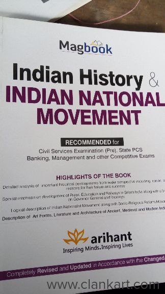 Magbook Indian history and Indian National Movement UPSC Arihant