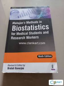 Mahajans Biostatistics for MBBS students 9th edition