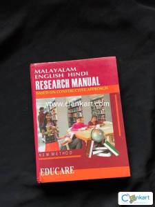 Malayalam ,english, hindi Research manual
