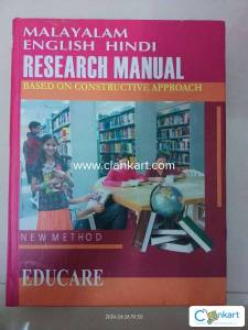 Malayalam english hindi research manual based on constructive approach
