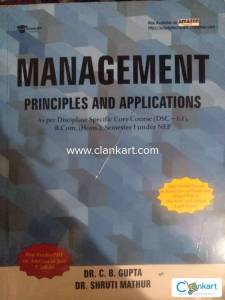 Management Principles and applications bcom 1 semester DU