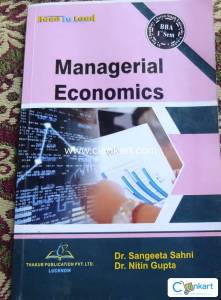 Managerial Economics For BBA 1ST SEMESTER