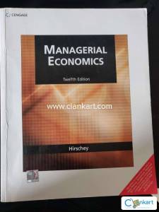 Managerial Economics for Higher Studies by Hirschey