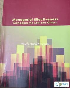 Managerial Effectiveness Managing the Self and Others