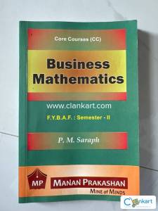 Manan prakashan business mathematics fybaf sem 2
