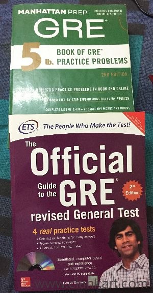 Manhattan Prep GRE ETS official GRE Book Both with CD