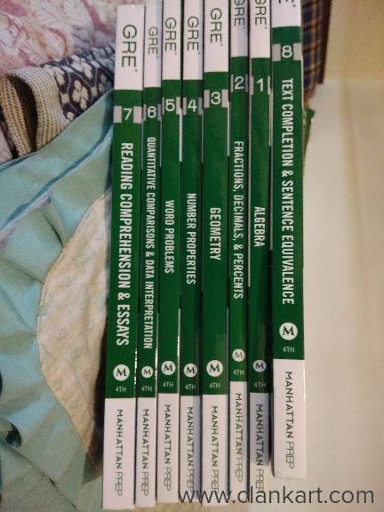 Manhatten GRE prep all 8 books bought from amazon never used New
