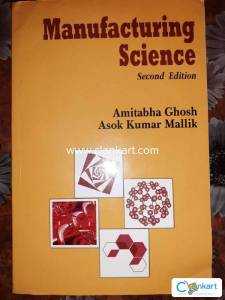Manufacturing Science by Ghosh and Mallik