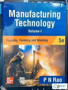 Manufacturing Technology Volume -1 5th Ed By P N Rao