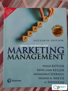 Marketing Management  Indian Case Studies Included Sixteenth Edition