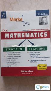 Marks time for mathematics  for class 10