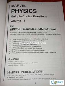 Marvel PHYSICS MCQ Volume - 1 for NEET (UG) and JEE (MAIN) Exams