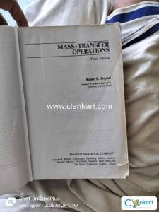 Mass transfer operation by Robert E Treybal