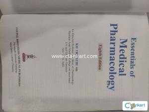 Master Essentials of Medical Pharmacology 8th Edition by K.D. Tripathi