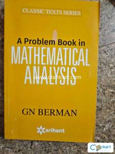 Mathematical Analysis by GN Berman Arihant JEE Main and Advanced
