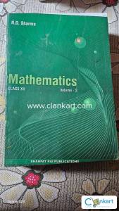 Mathematics RD Sharma vol 2 book