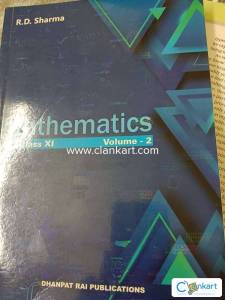 Mathematics Rd Sharma class Xi volume 2 :: almost unused book::