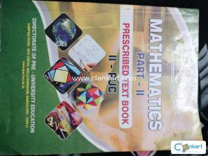 Mathematics for II PUC