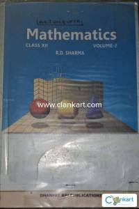 Mathematics for class 12 by RD Sharma