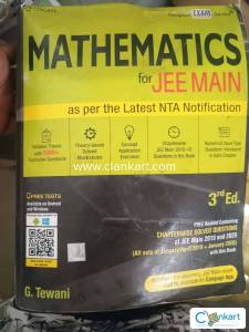 Mathematics for jee mains, cengage