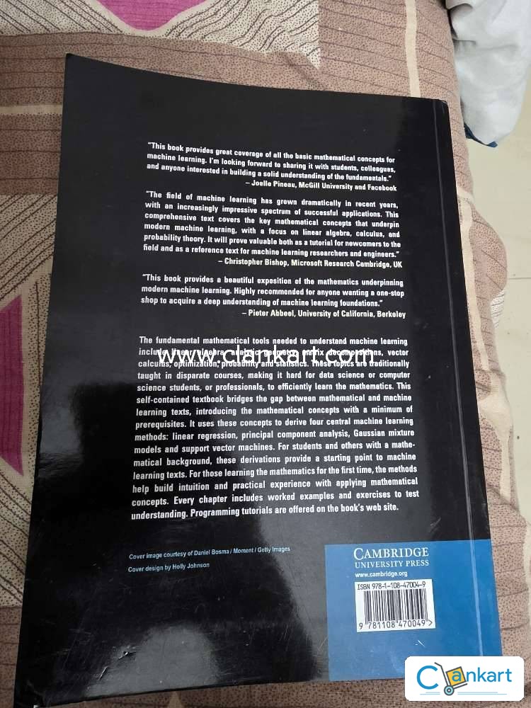 Buy 'Mathematics For Machine Learning' Book In Excellent Condition